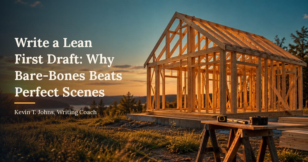 Write a Lean First Draft: Why Bare-Bones Beats Perfect Scenes